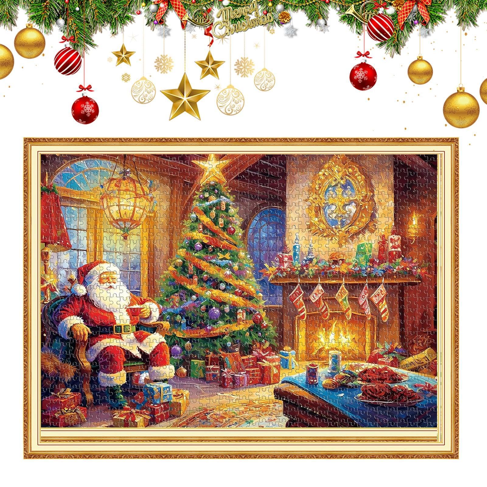 1000-Piece Advent Calendar Puzzle - 24 Days Christmas Countdown Puzzle for Adults (70x50cm) | Fun Holiday Activity & Family Gift Idea