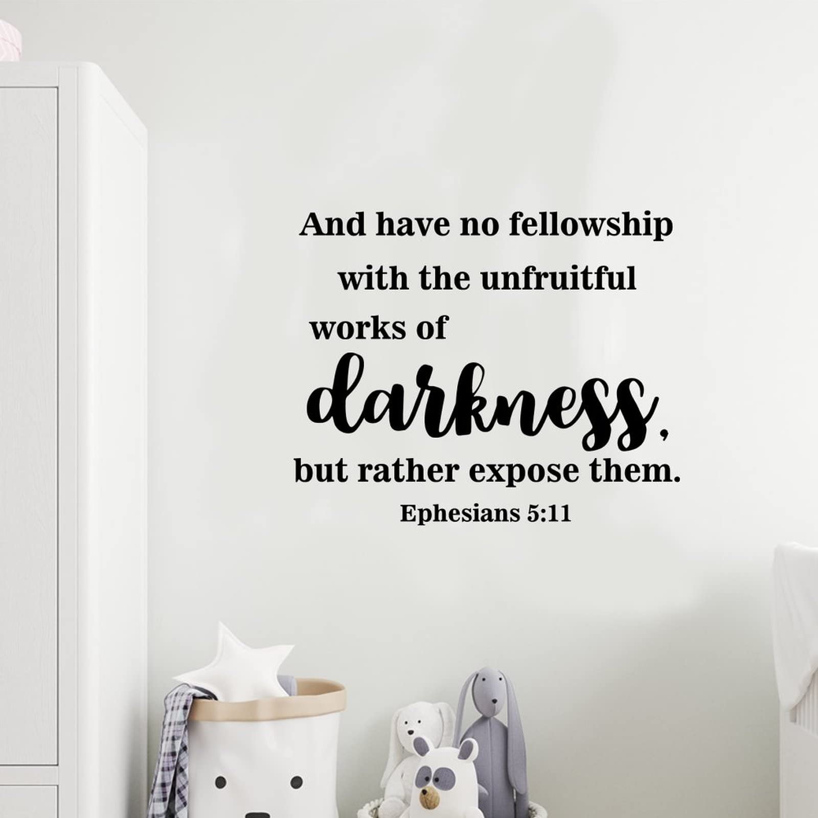 Detachable Bible Verse Wall Stickers - Vinyl Wall Art for Home & Coffee Shop Decor