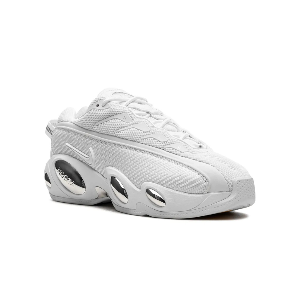 Nike NOCTA Glide Drake White Chrome Sneakers - Men's Running Shoes for Comfort & Style - Perfect for Gym, Running & Casual Wear