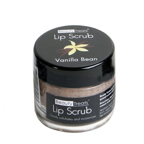 (6 Pack) BEAUTY TREATS Vanilla Bean Lip Scrub - Exfoliating & Moisturizing Lip Care for Soft Smooth Lips - Perfect for Daily Lip Care Routine & Pre-Lipstick Prep