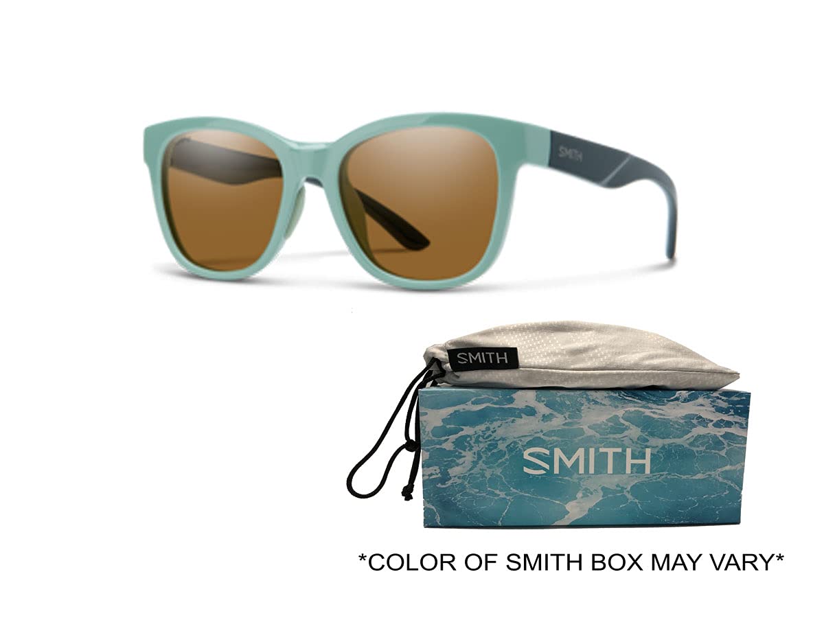 SMITH Women's Caper/S Rectangular Sunglasses with UV Protection - Stylish Designer Eyewear Bundle Including iWear Cleaning Kit | Perfect for Outdoor Activities, Beach, Driving & Fashion Accessories