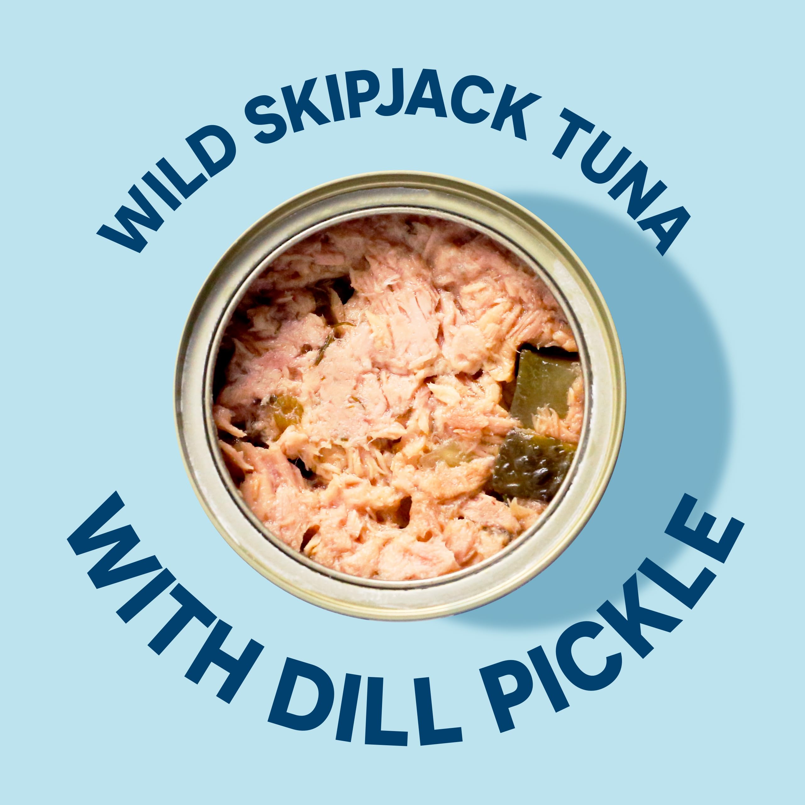 Wild Planet Wild Skipjack Tuna with Dill Pickle - Sustainably Wild-Caught Canned Tuna, 3 oz (Pack of 12) - Perfect for Salads, Sandwiches, and Keto Meals