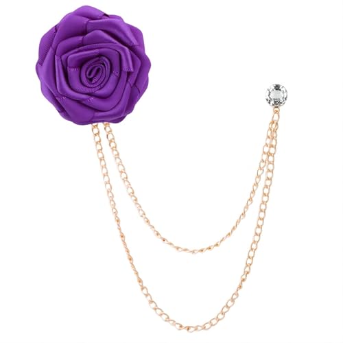 Gold Chain Purple Flowers