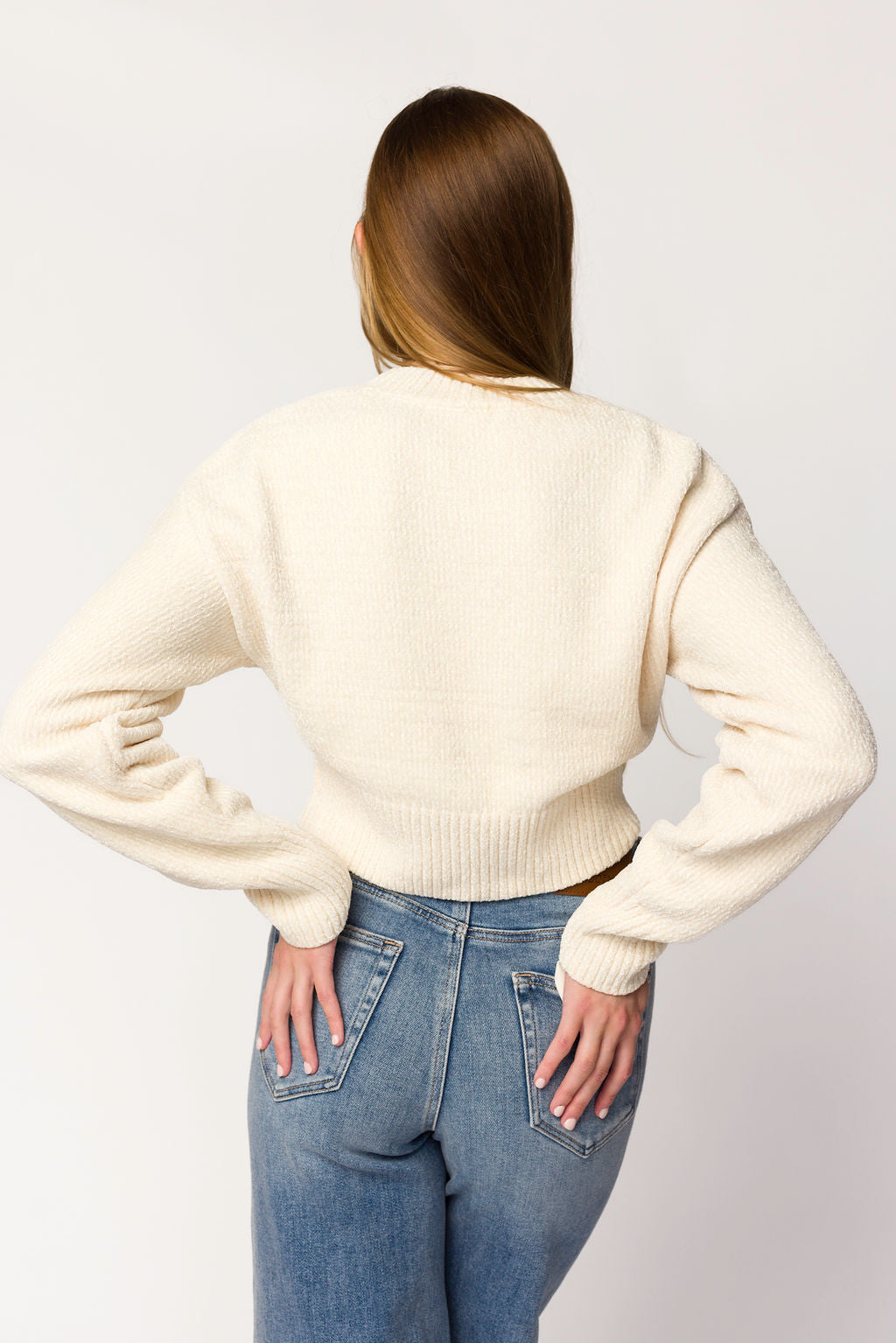 Kendall Knit Bomber Jacket Women's Ivory - Cozy Casual Outerwear for Fall & Winter | Perfect for Streetwear, Travel, and Everyday Fashion