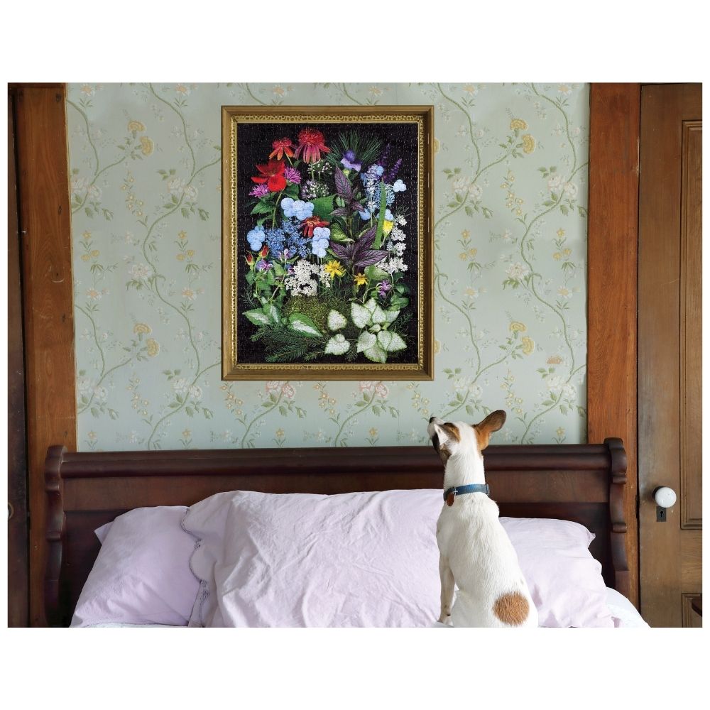eeBoo Summer Garden Sampler 1000 Piece Jigsaw Puzzle - Beautiful Floral Landscape for Adults & Teens, Perfect for Family Game Night & Relaxation