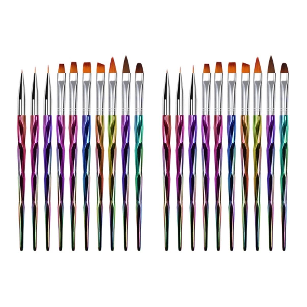 Lurrose 20 Pcs Professional Nail Art Pen Brush Set - Dotting, Painting & Design Tools for DIY Nail Art - Perfect for Salon, Home Manicure & Nail Art Enthusiasts