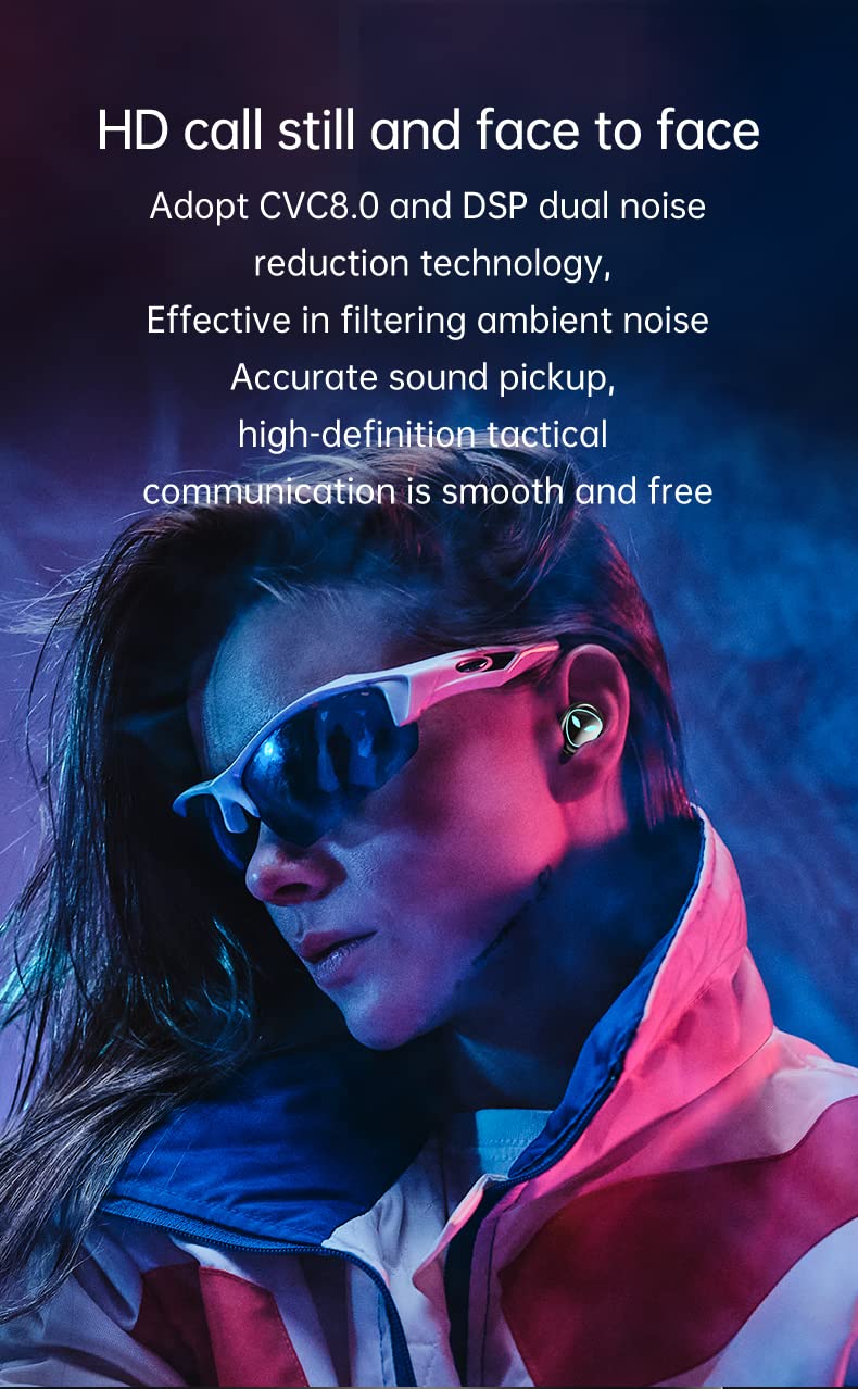 Premium Wireless Earbuds Bluetooth 5.3 with Noise Cancelling - True Wireless In-Ear Headphones with Touch Control & Built-in Mic - HD Sound & Deep Bass for Sports, Workouts, Running & Gym (Black)