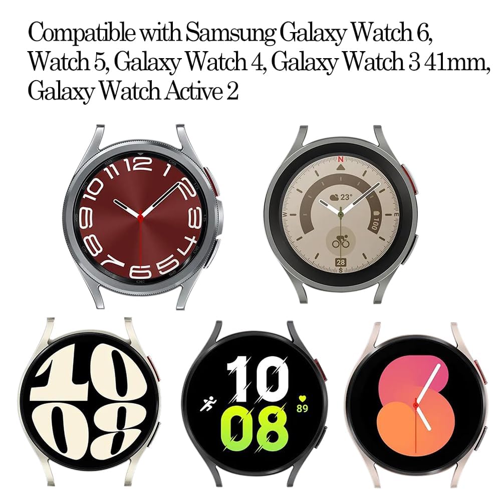 TOOLAIK 20mm Sports Wristband Compatible with Samsung Galaxy Watch 6 Classic 47mm/43mm, Watch 5/5 Pro, Watch 4, Galaxy Watch 3 41mm & Active 2 40mm/44mm - Durable & Comfortable Watch Band for Men & Women - Perfect for Running, Gym & Everyday Wear