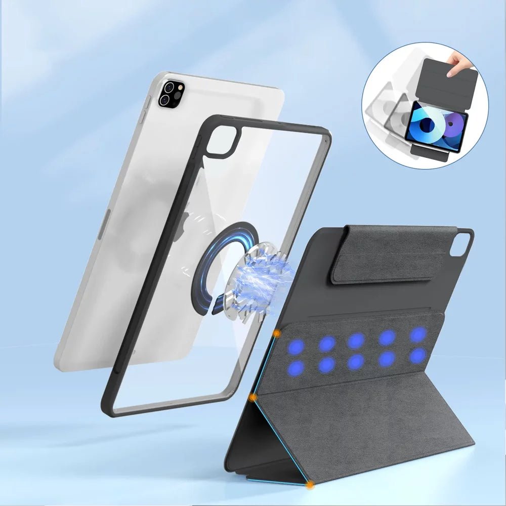 MagSnap Fusion Magnetic iPad Case - Ultra Slim & Secure Cover for iPad Pro/Air - Perfect for Work, Travel & Home Use