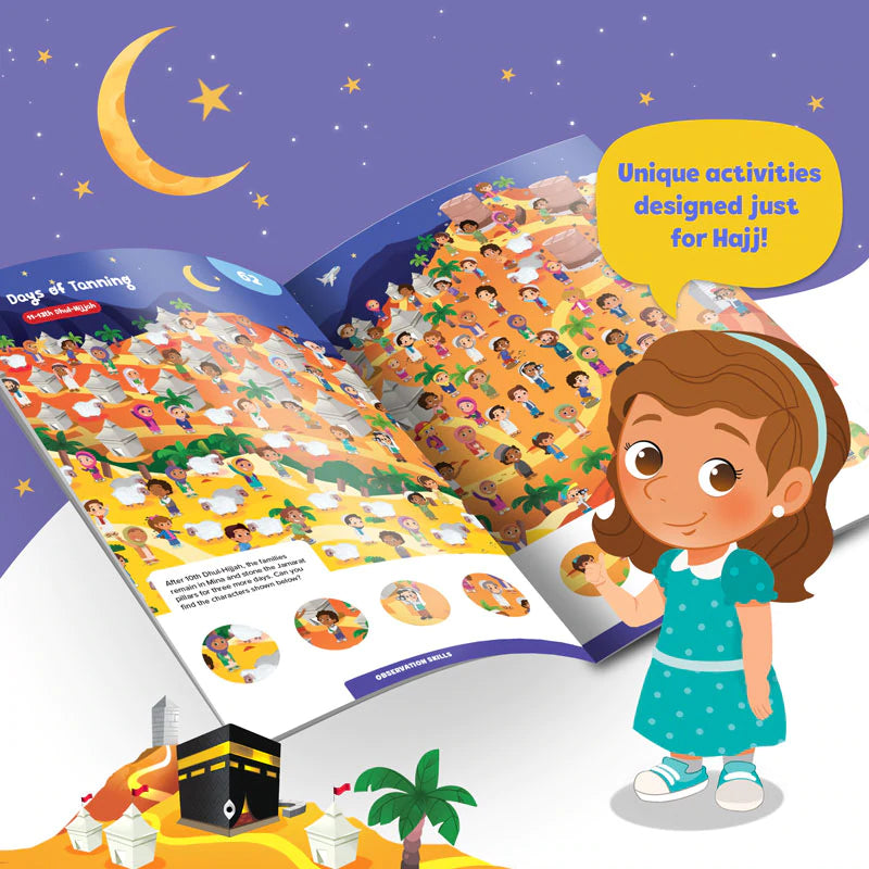 Hajj and Umrah Islamic Activity Book for Kids - Educational Muslim Prayer & Pilgrimage Learning Workbook | Perfect for Ramadan, Eid Gifts & Homeschooling