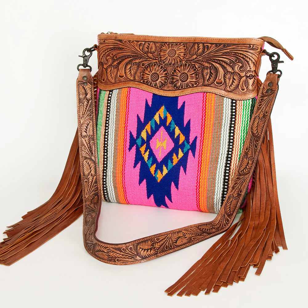 American Darling Pink Blanket Cross Body Bag - Soft & Stylish Women's Shoulder Purse for Everyday Use, Travel & Shopping