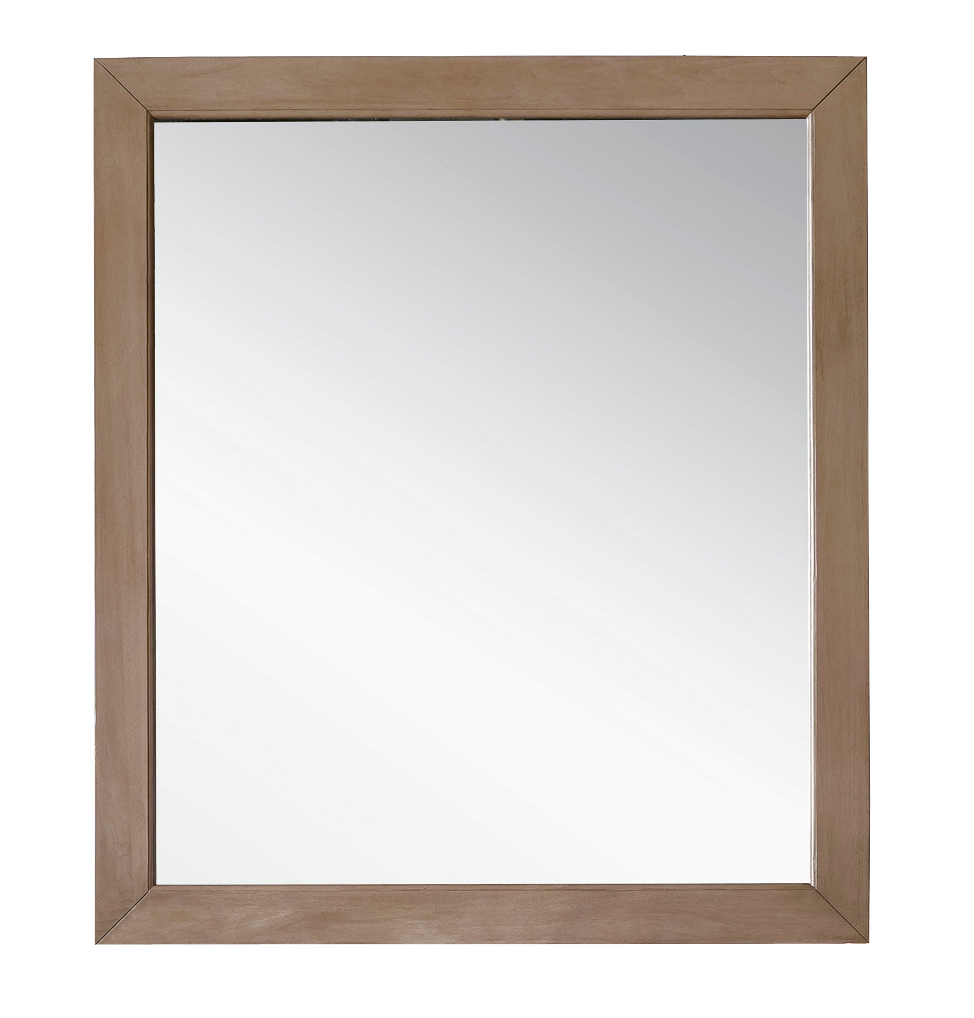 Chicago 48 Mirror - Whitewashed Walnut Wall Mirror for Living Room, Bedroom & Entryway Decor