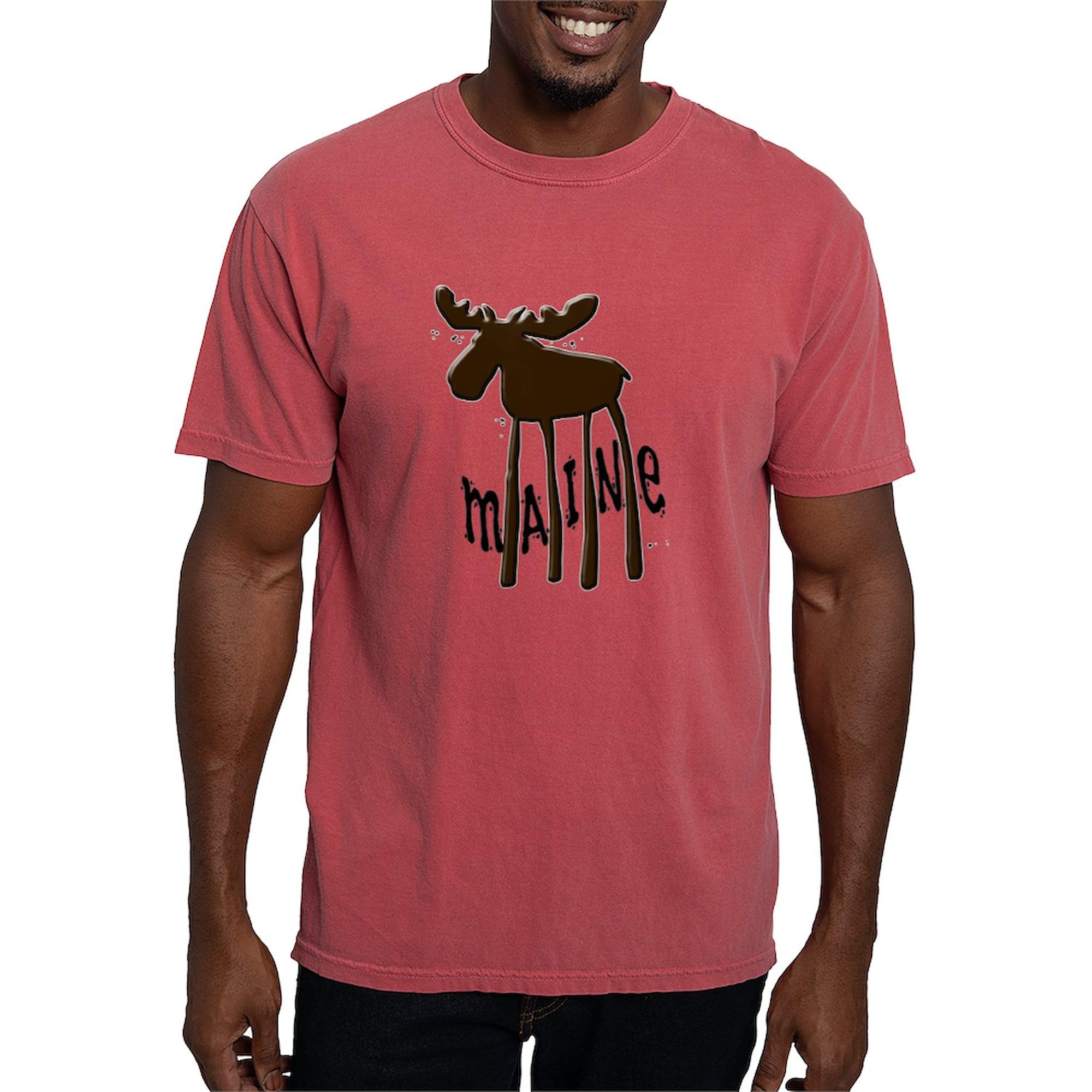 Maine Moose T-Shirt for Men - Comfort Colors Soft Cotton Tee - Perfect for Casual Wear, Outdoor Adventures & Gifts