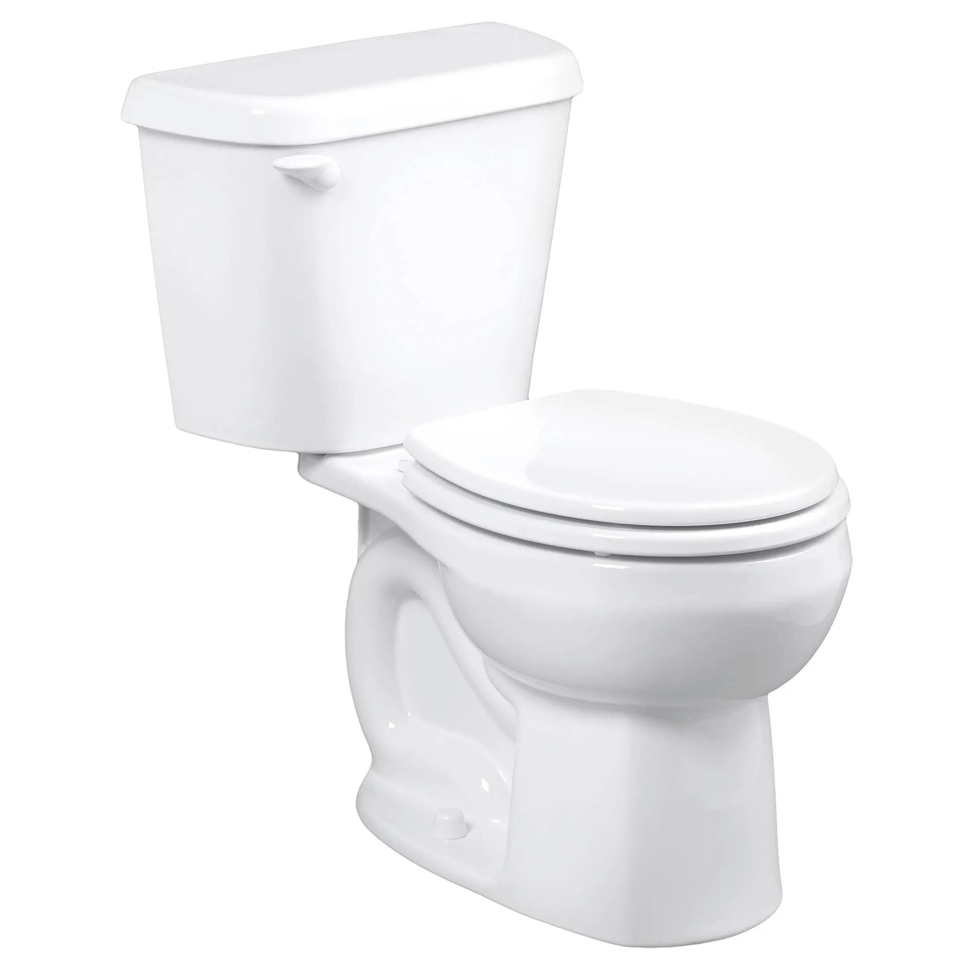 Colony® Two-Piece 1.6 GPF/6.0 LPF Standard Height Round Front Toilet - 10 Inch Rough-In (Seat Not Included) for Bathroom & Powder Room Renovations