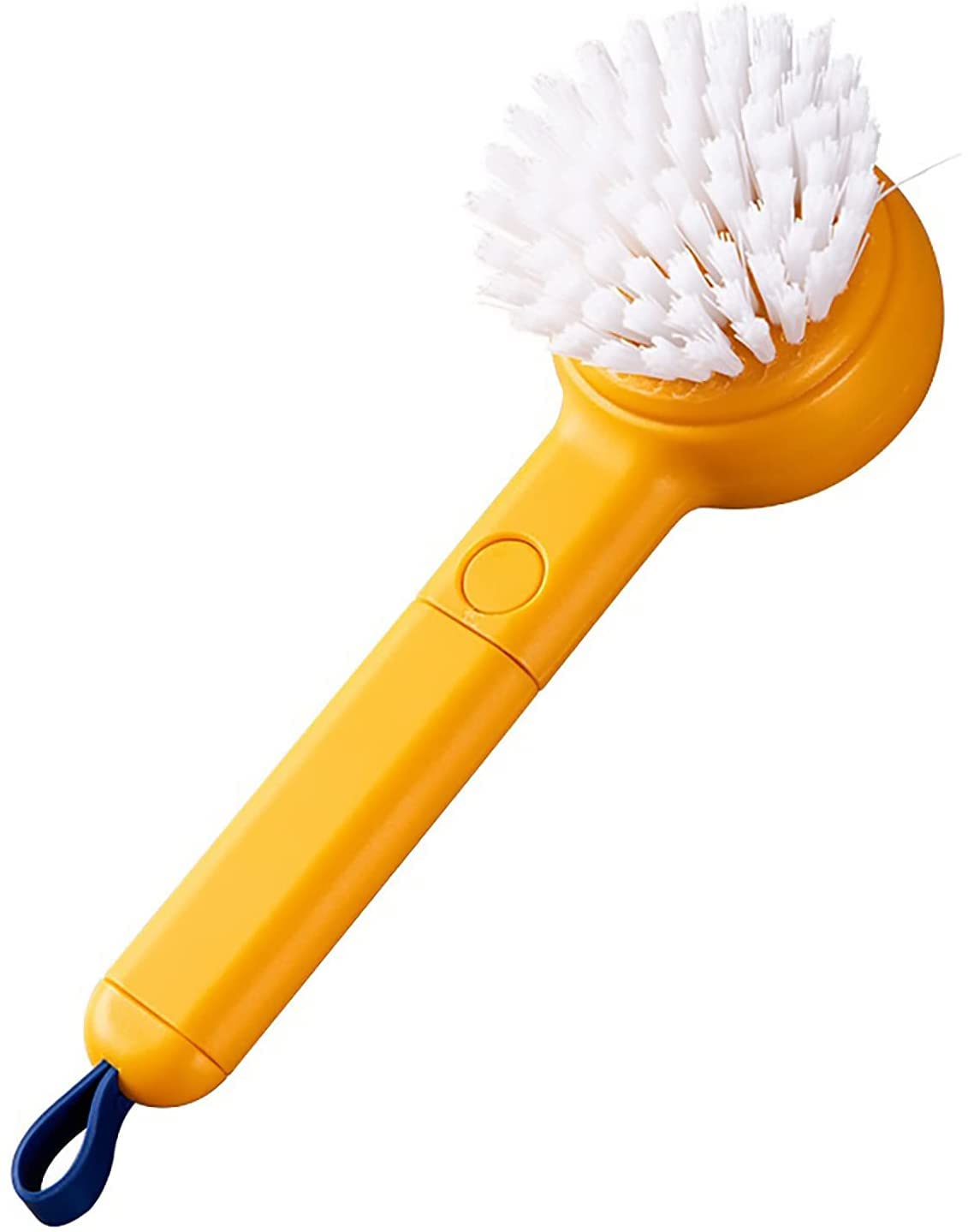 2-in-1 Vegetable & Fruit Cleaning Brush with Scrubber - Potato, Produce & Veggie Scrub Brush for Kitchen - Perfect for Washing Apples, Carrots & Root Vegetables (Yellow, 1 Pack)