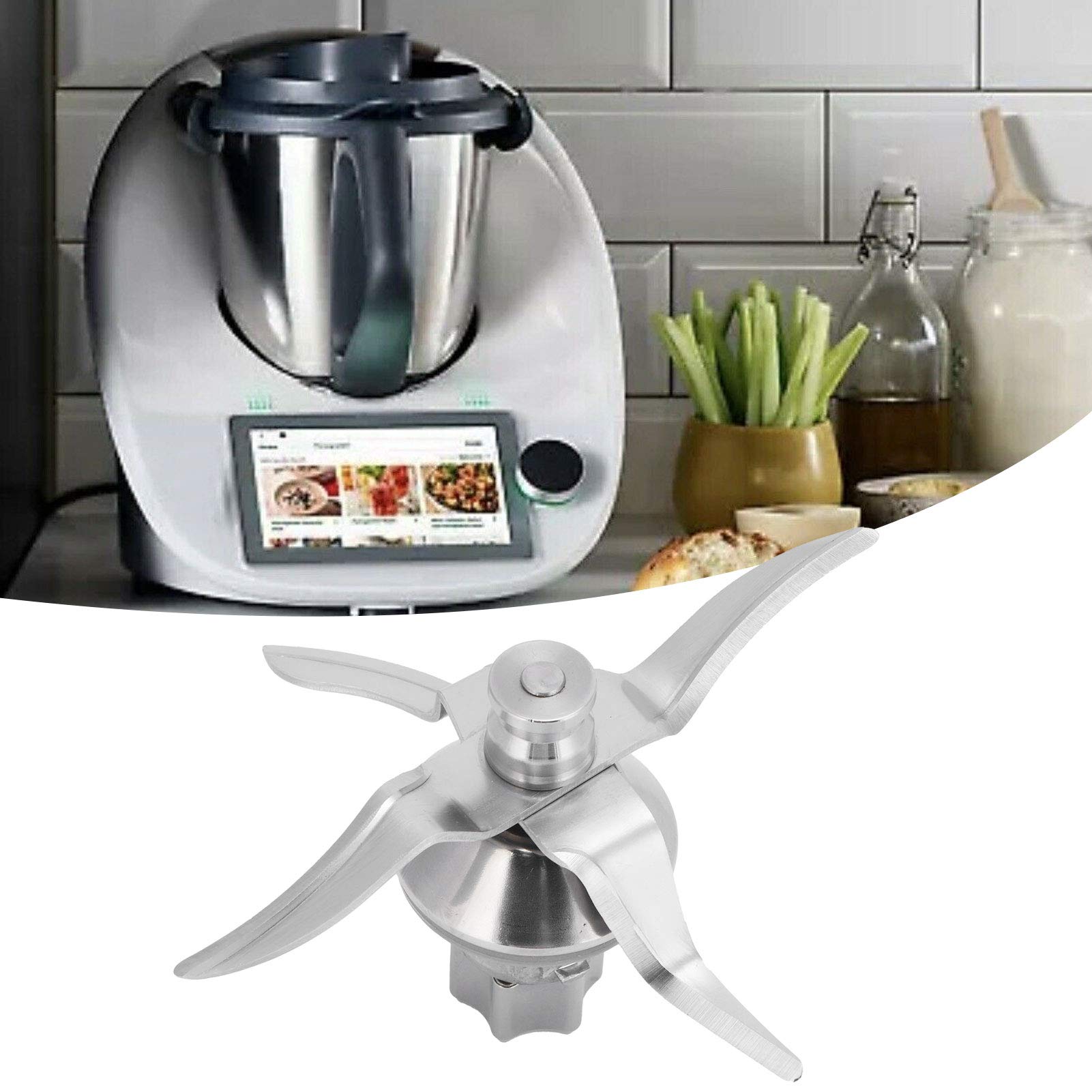 High-Speed Blender Blade Replacement for Vorwerk Thermomix TM6 - Durable Stainless Steel Blades - Perfect for Smoothies, Nut Butters & Food Prep