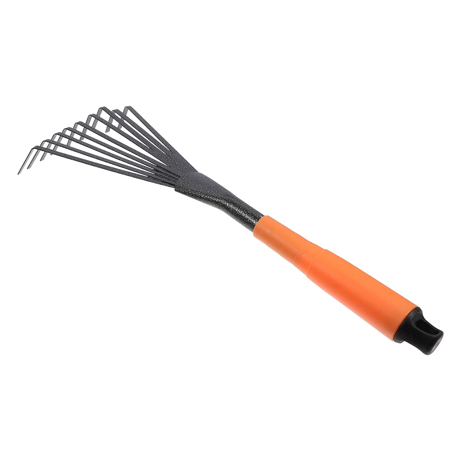 **YARDWE Heavy Duty Garden Rake - 24 Inch Metal Leaf Rake with Ergonomic Handle for Yard Work, Lawn Care, and Leaf Cleanup - Perfect for Backyard, Gardening, and Landscaping Supplies (Medium Size)**
