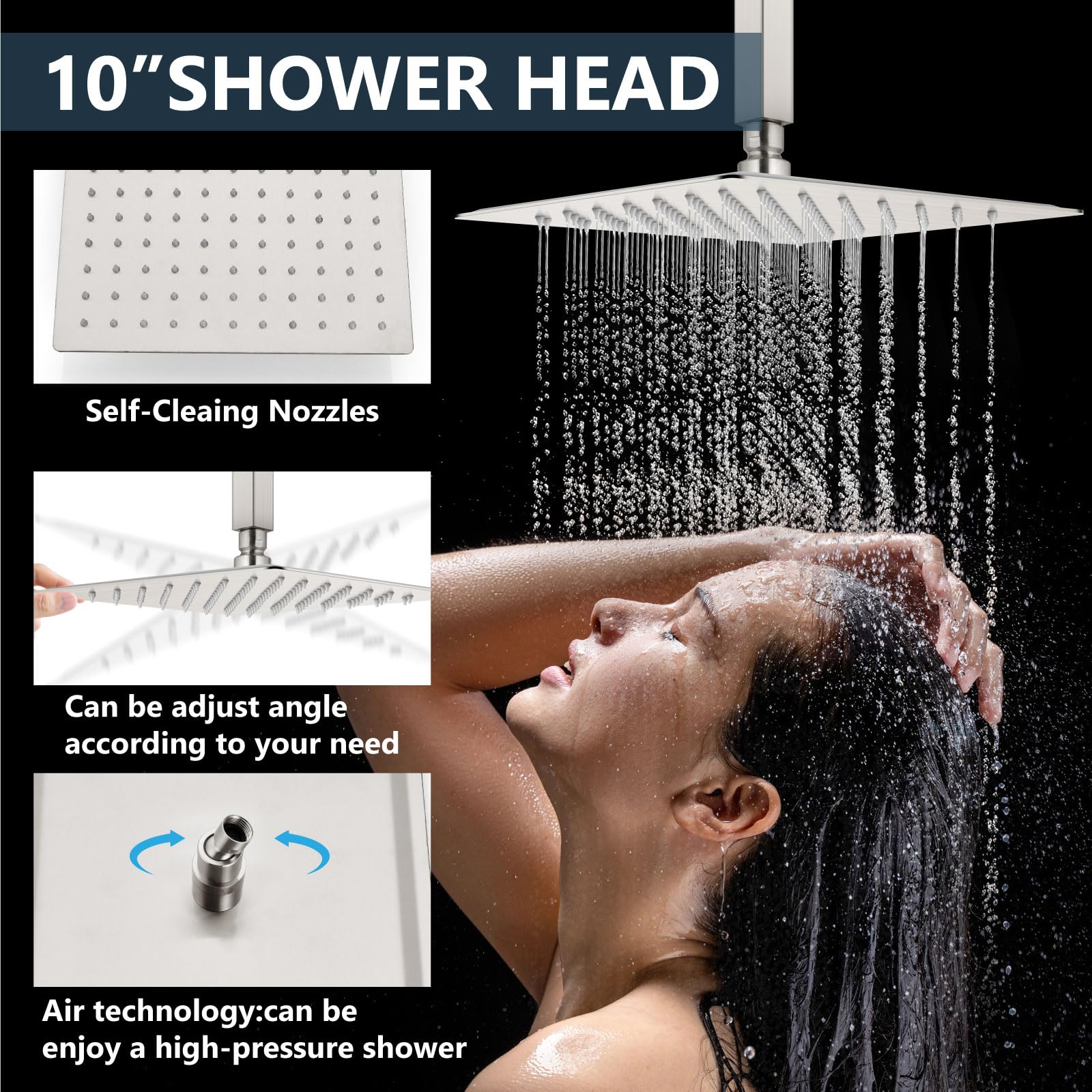 Aolemi Luxury Rainfall Shower System - 10