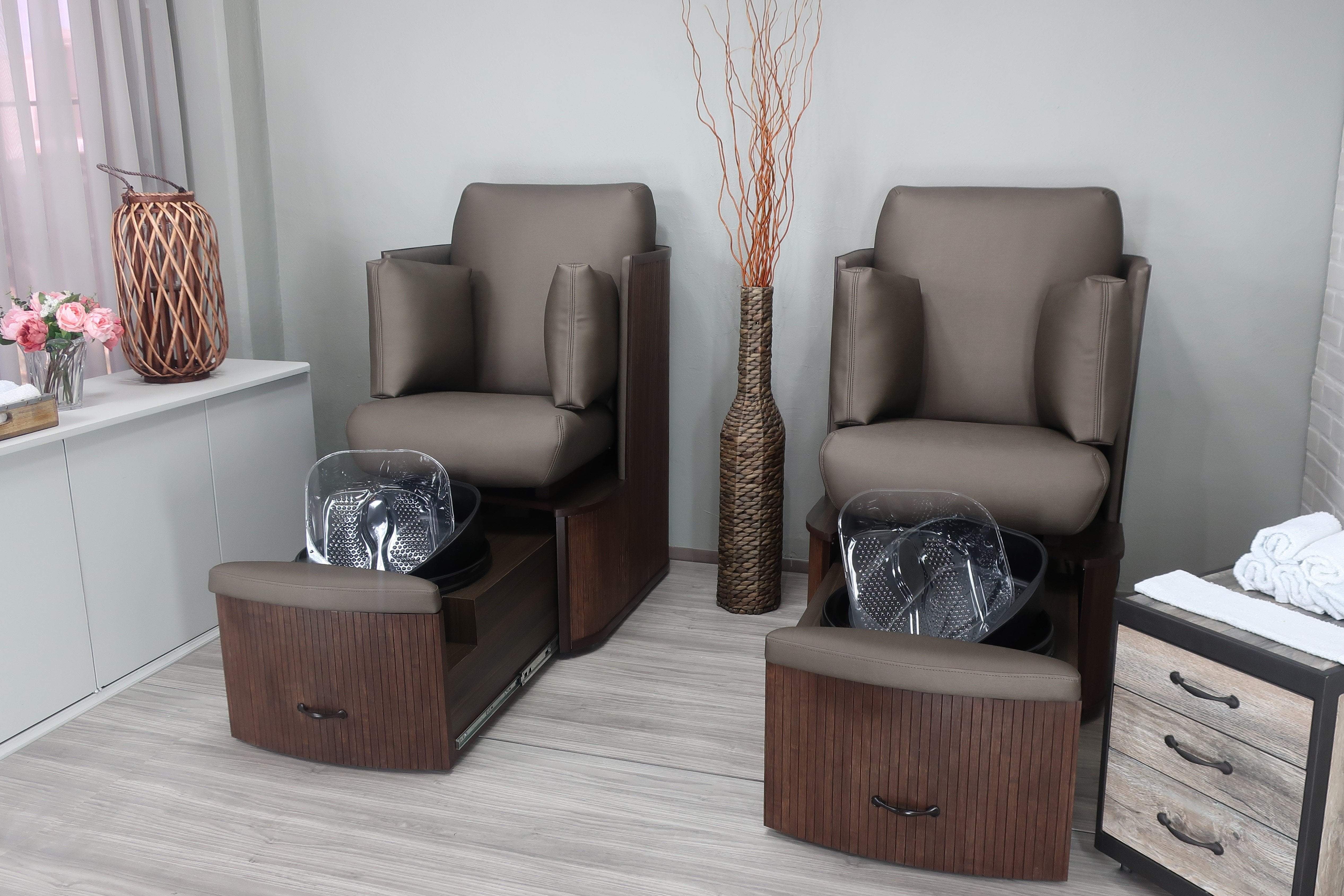 Belava Dorset Professional Pedicure Chair with Drain Pump - Spa & Salon Hydraulic Massage Foot Bath for Ultimate Relaxation