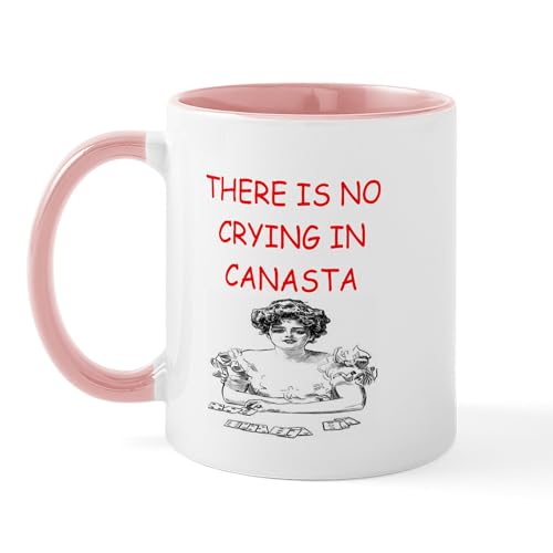 White/Pink Inside - I Love Canasta Mug