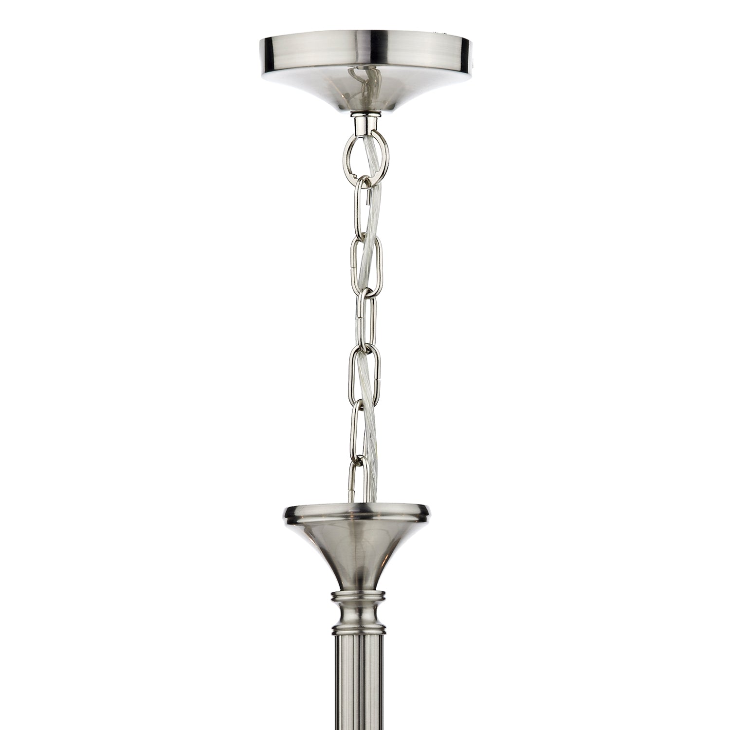 Ambassador 5/8Lt Dual Mount Light Fixture - Antique Brass & Satin Chrome Finish for Ceiling or Wall Lighting - Perfect for Living Room, Bedroom, or Hallway Decor