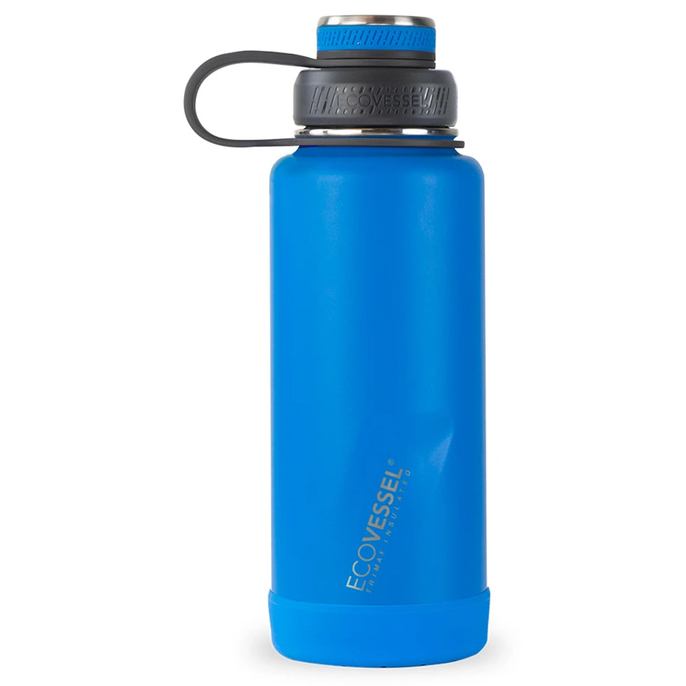 EcoVessel The Boulder 32oz Insulated Stainless Steel Water Bottle - Keeps Drinks Cold for 24 Hours & Hot for 12 Hours - Perfect for Hiking, Gym, Work & Outdoor Adventures