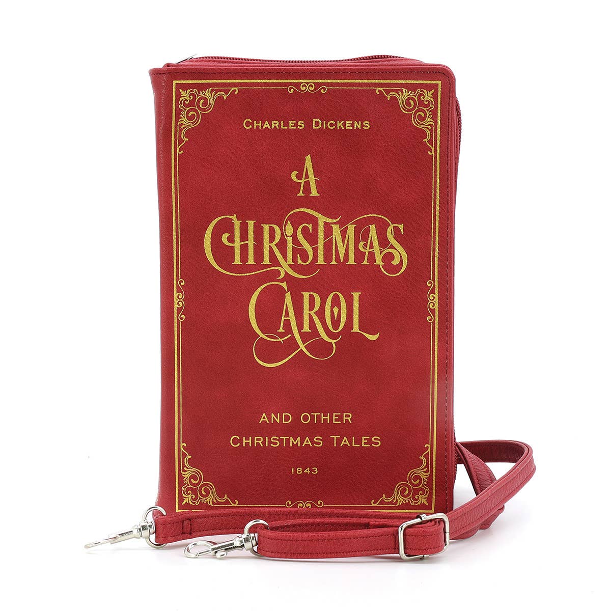 A Christmas Carol Book Clutch Bag - Classic Holiday Novel Inspired Handbag for Women, Perfect for Christmas Parties & Gift Giving