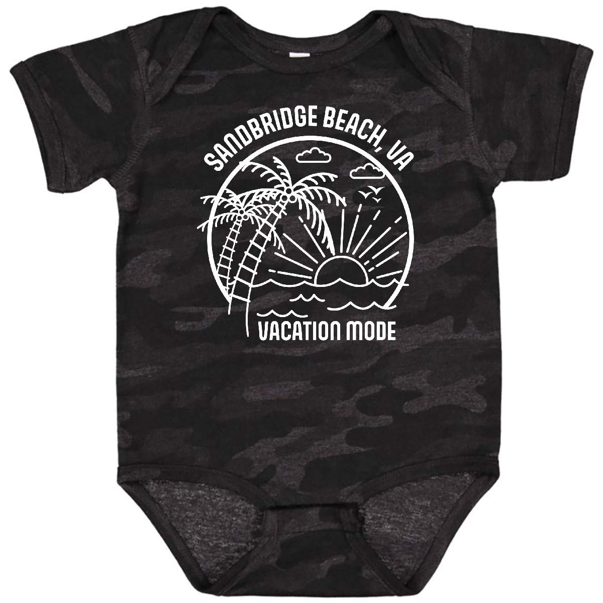 Inktastic Summer Vacation Mode Sandbridge Beach Virginia Baby Bodysuit - Cute & Comfortable Infant Onesie for Beach Trips & Family Vacations
