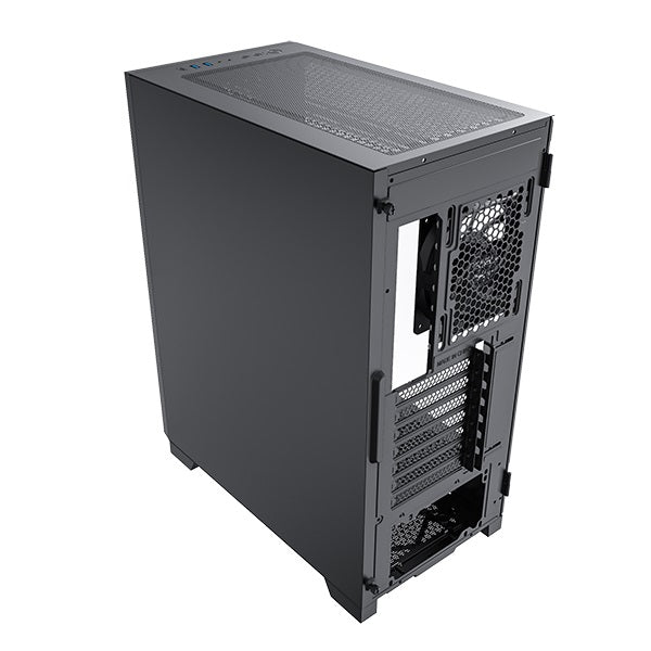 Montech Sky One Lite MESH TG ATX Mid Tower PC Case - ARGB Front Panel, 3 Pre-Installed 120mm Fans, USB Type-C Port | High Airflow Gaming Computer Case for Home & Office Builds