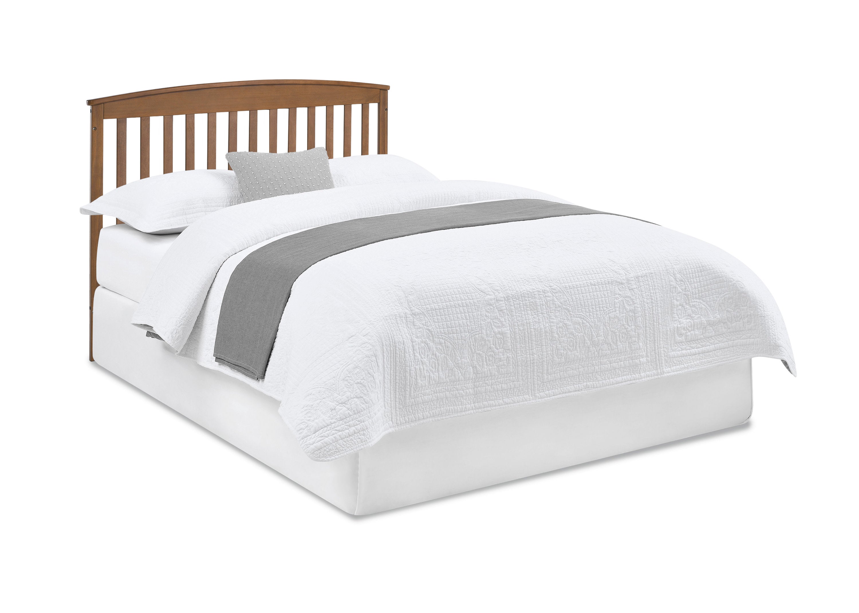 Hanover 6-in-1 Convertible Baby Crib with Mattress - Toddler to Full Size Bed - Safe & Sturdy Nursery Furniture for Newborns to Teens - Perfect for Bedrooms, Daycares & Guest Rooms