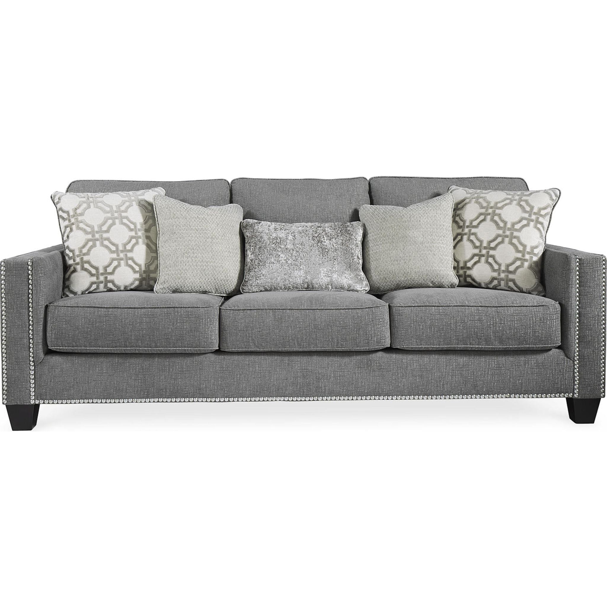 Barrali Modern Sofa in Soft Gray - Comfortable Living Room Couch for Small Spaces, Apartments & Cozy Home Decor