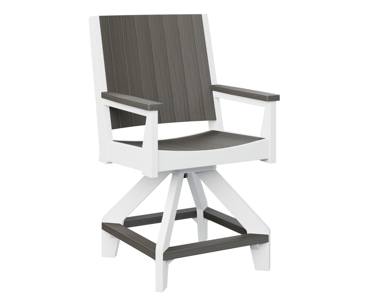 Berlin Gardens Mayhew Swivel Bar Stool - Adjustable Height Counter Chair for Kitchen Island, Breakfast Bar & Home Pub Use