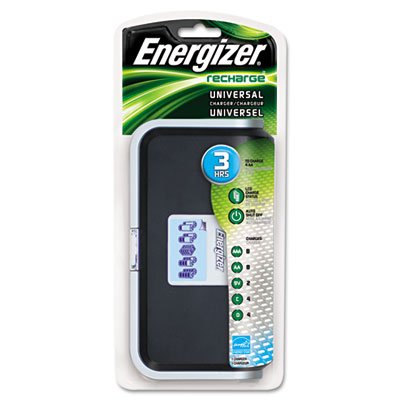EVEREADY Universal Battery Charger for AA AAA C D & 9V Batteries - Fast Rechargeable Charger for Household & Electronics - Perfect for Toys, Flashlights, Remote Controls & Emergency Kits