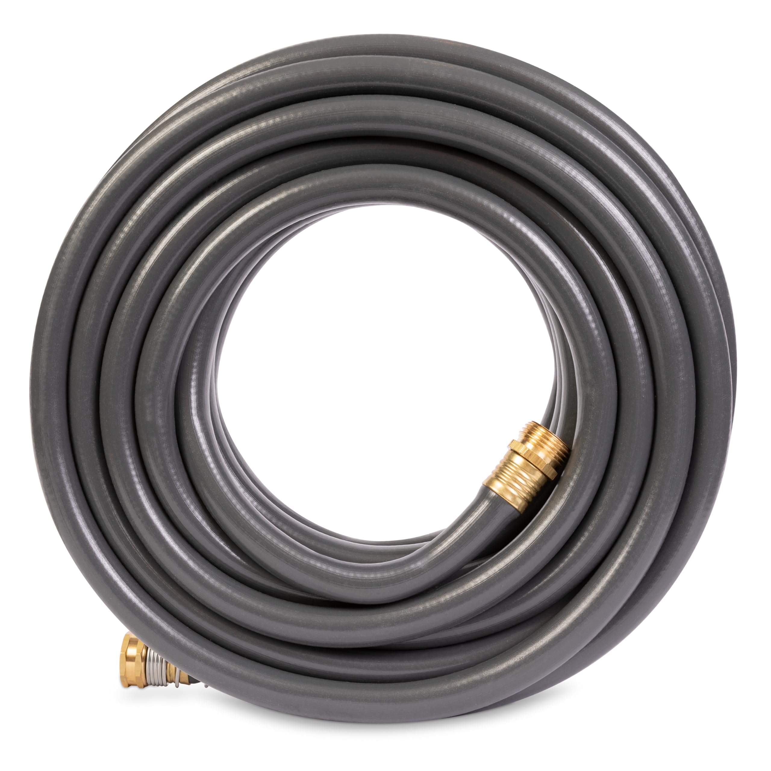 Gilmour Flexogen 5/8 in x 50 ft Heavy Duty Garden Hose - Flexible, Kink Resistant Outdoor Water Hose for Lawn Care, Car Washing & Gardening (Gray)