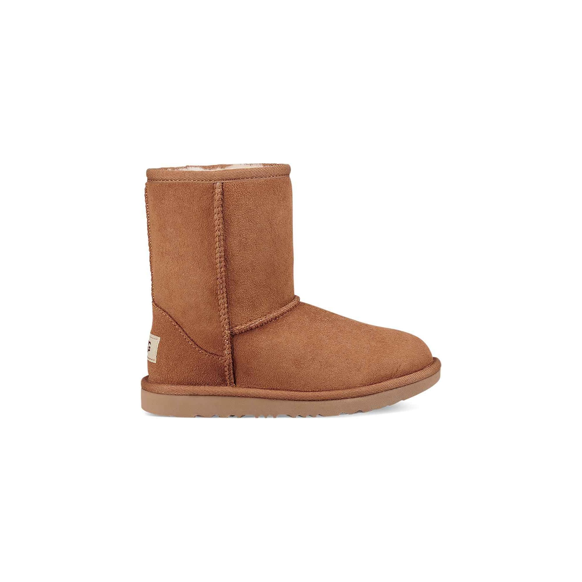 UGG Kid's Classic II Boot in Chestnut - Waterproof Winter Snow Boots for Boys & Girls - Cozy Sheepskin Lined Shoes for Cold Weather & Outdoor Play