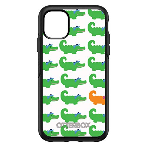Green Orange Blue Alligator Gator On Black Case