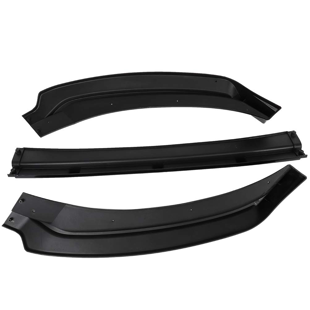 OCPTY 3PCS Front Bumper Lip Spoiler Splitter Kit for Hyundai Elantra 2017-2023 - Durable ABS Plastic Car Body Styling Accessory - Enhances Aerodynamics & Sporty Look for Street Racing & Custom Builds