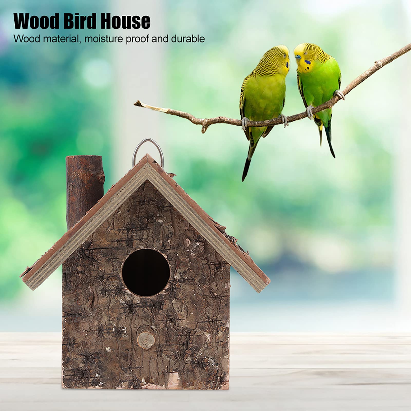Yosoo Hanging Wren Bird House - Outdoor Garden & Patio Bird Resting Place for Small Birds - Perfect for Backyard, Balcony, and Nature Lovers