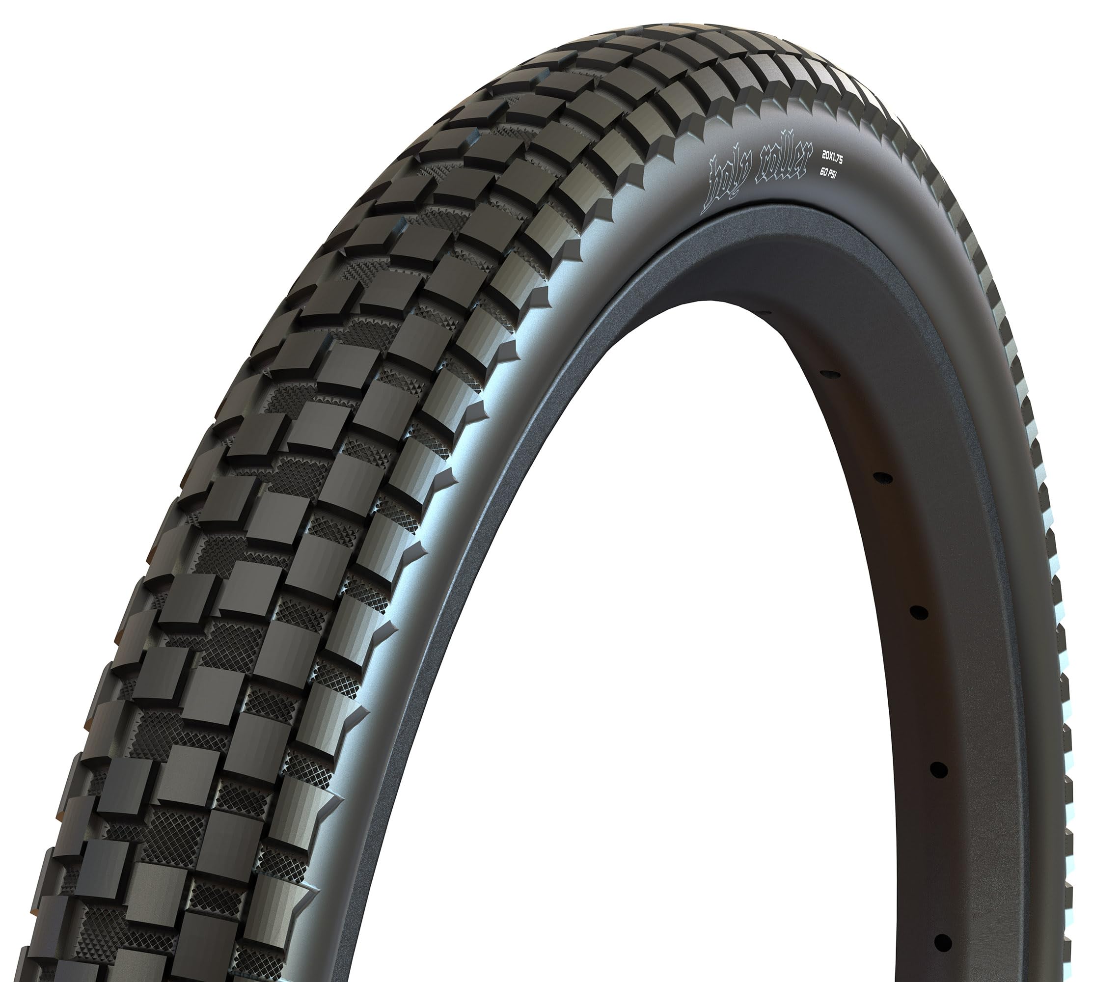 Maxxis Holy Roller BMX & Urban Bike Tire - 26x2.2 Wire Bead 62a Durable Compound for Street Riding & Commuting | Perfect for BMX Tricks, Urban Cycling & Daily Commutes