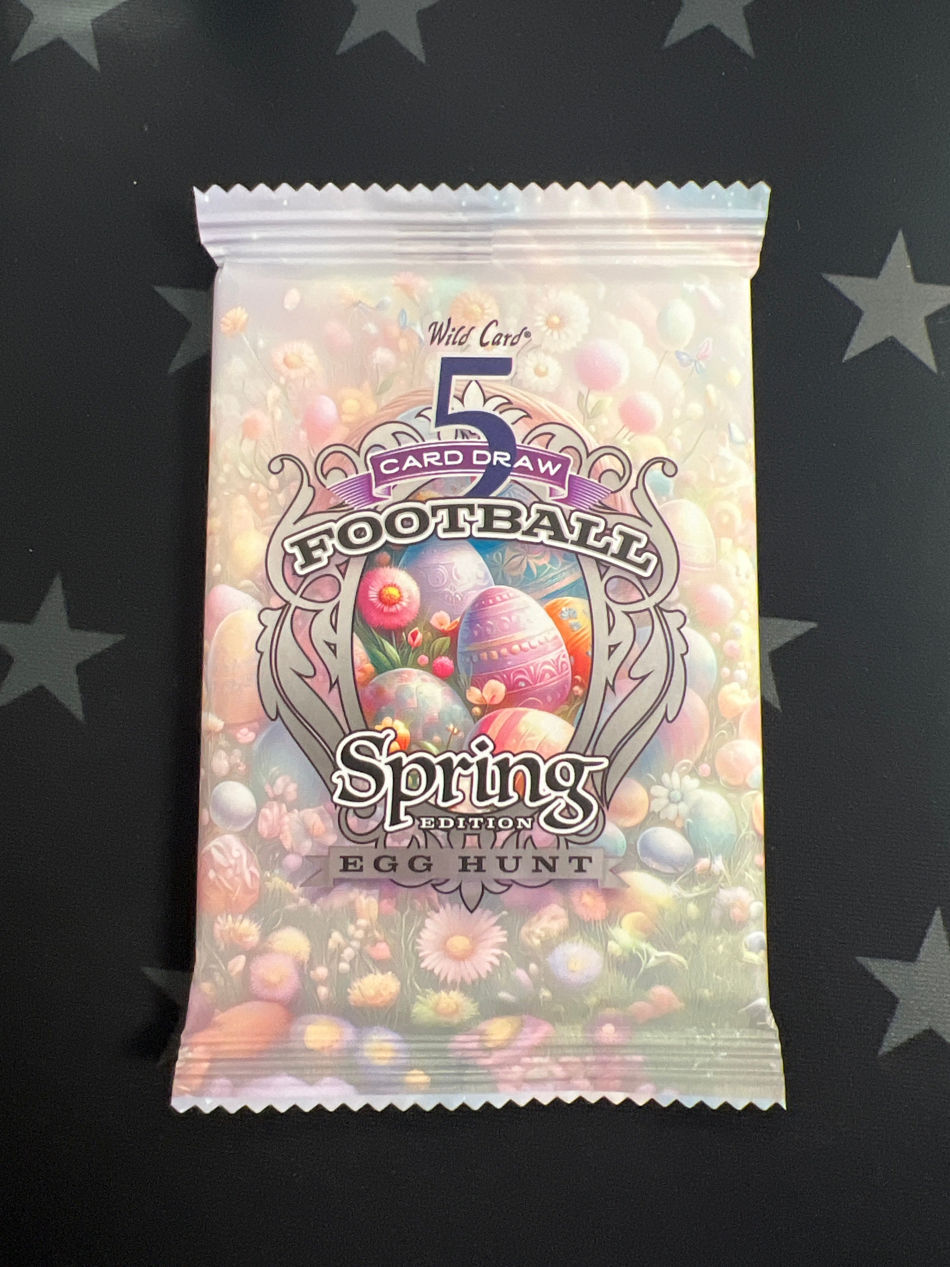 2024 Wild Card 5 Card Draw Football Spring Egg Hunt Edition Pack - Perfect for Game Nights, Sports Parties & Easter Celebrations