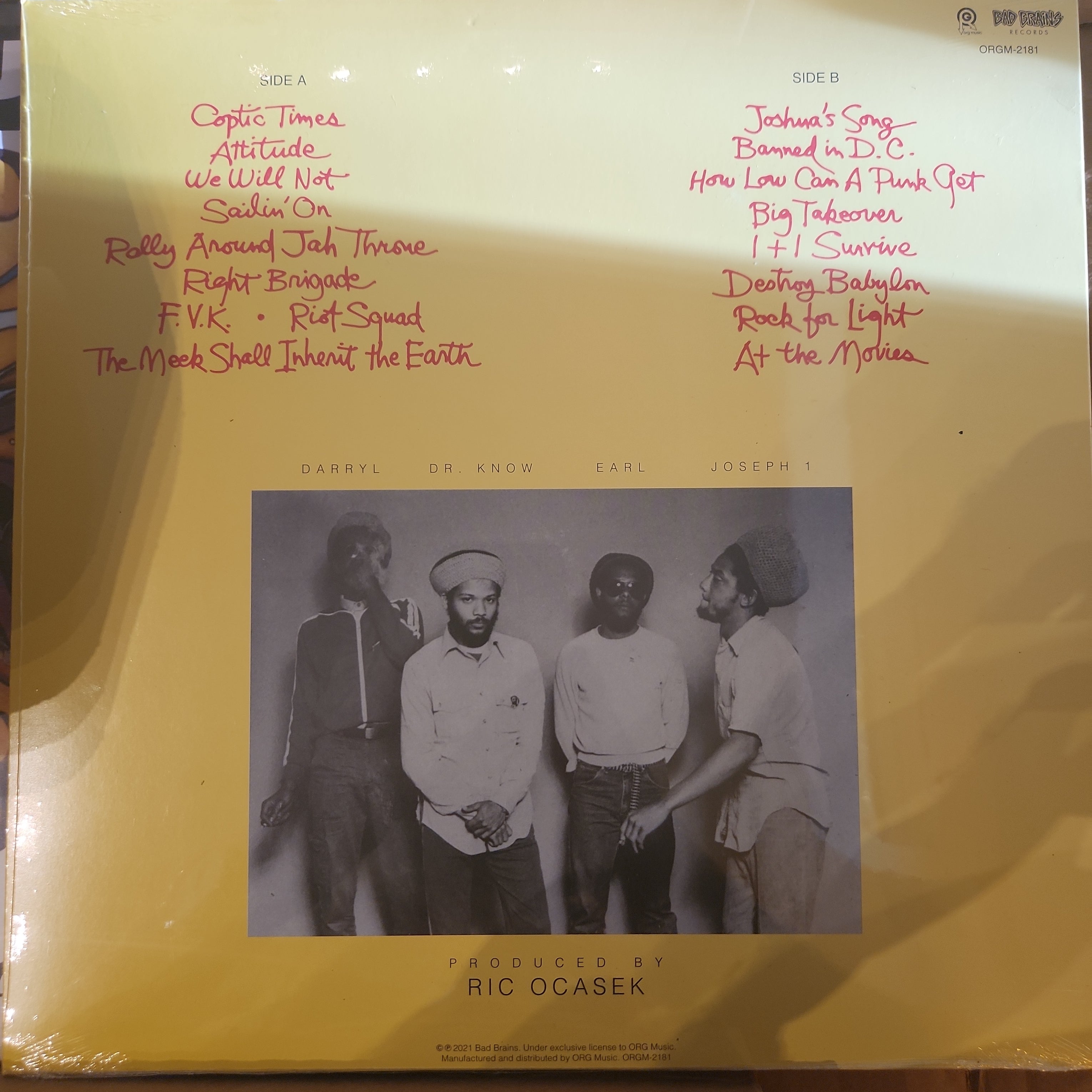 Bad Brains - Rock for Light Vinyl LP Record | Punk Rock & Reggae Music | Perfect for Collectors & Music Enthusiasts