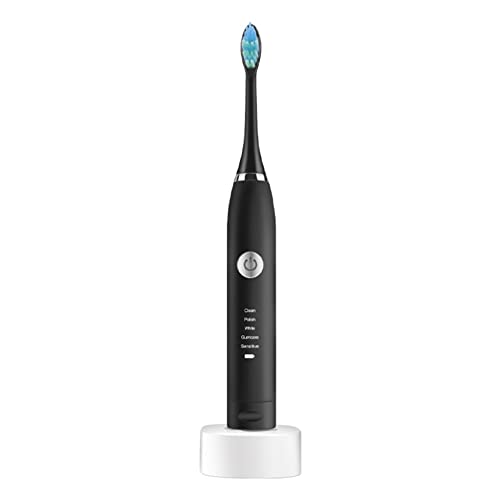 SHANGHA Sonic Electric Toothbrush for Adults & Kids - USB Rechargeable, 5 Speed Modes with Smart Timer, Includes 2 Brush Heads | Perfect for Travel, Home & Family Oral Care