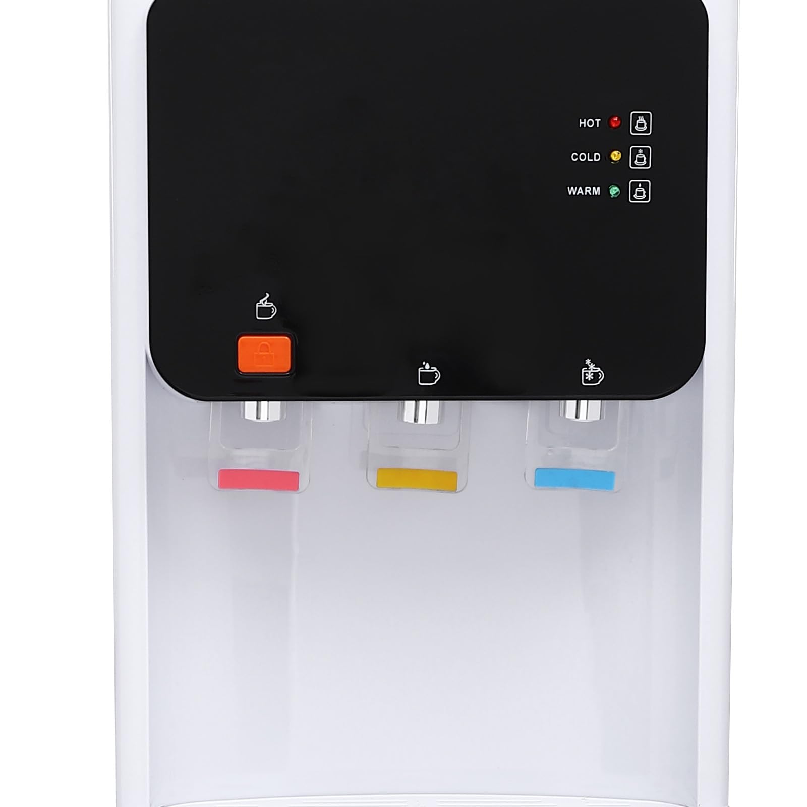 500W Top Loading Water Dispenser with Hot & Cold Water - 5 Gallon Standing Water Cooler for Office, Home & Apartment | Compact Rectangular Design for Countertops & Small Spaces