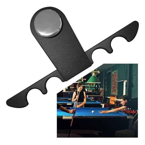 4 Holes Pool Stick Holder - Portable Weighted Cue Stick Organizer - Durable Metal Pool Cue Stand for Billiards Table | Perfect for Home Game Rooms, Bars & Pool Halls