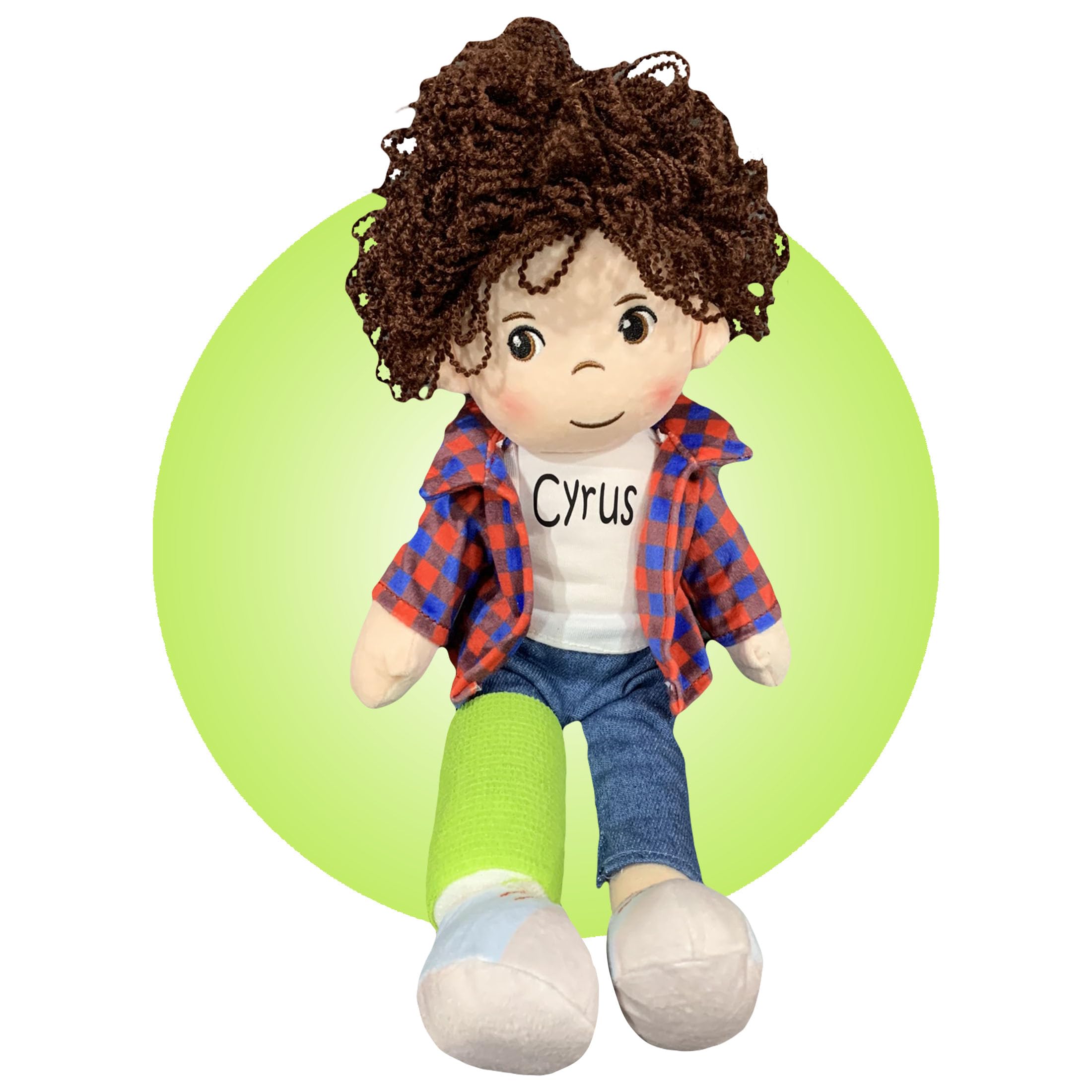 Personalized Broken Arm Doll Gift for Kids - Custom Cast Colors & Locations - 14