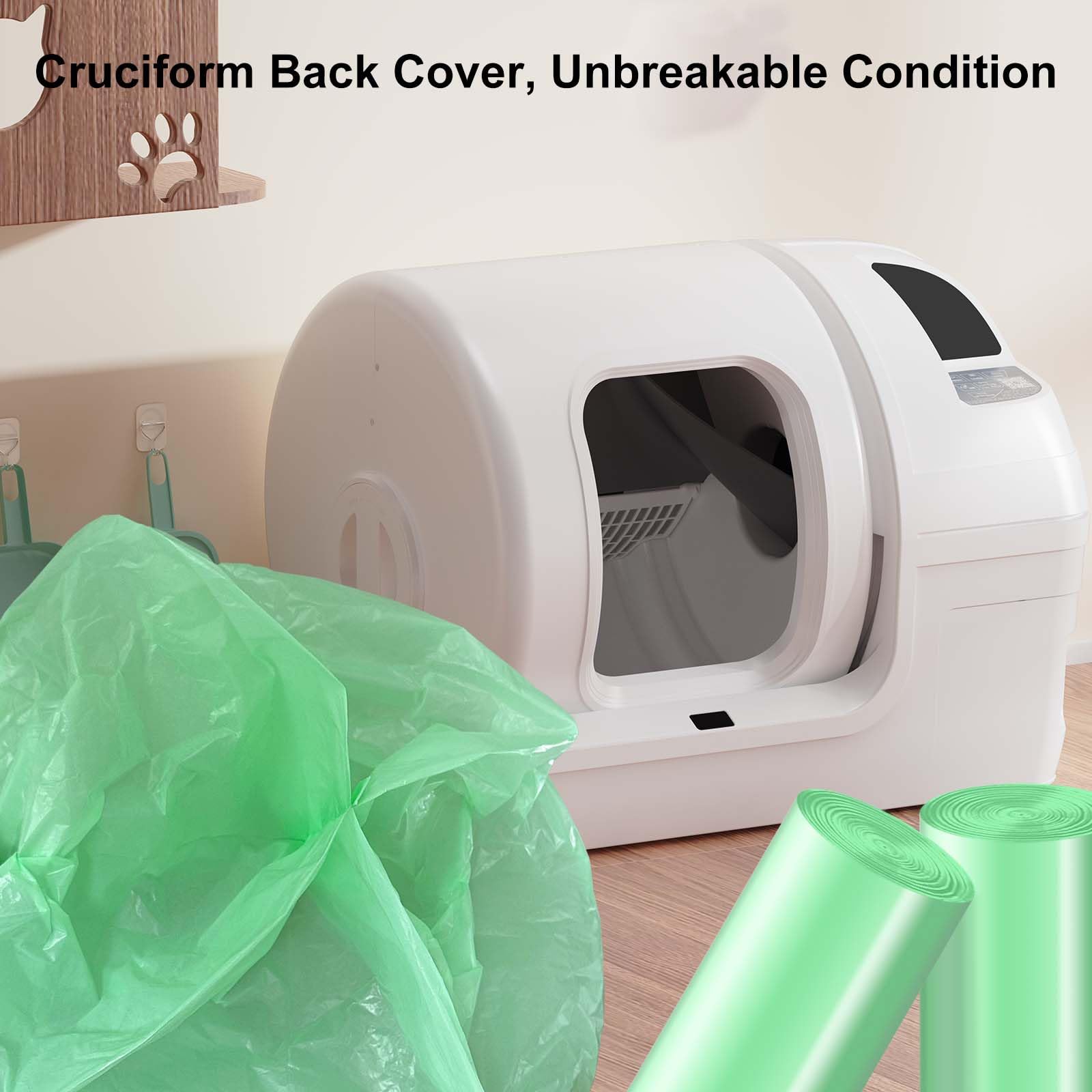 **Durable Cat Waste Drawer Liners - 25 Count Per Roll, 2 Rolls Pack - Tear-Resistant for 9-11 Gallon Drawers - Perfect for Cat Litter Box, Kitchen, Office, Home & Car Trash Can - Easy Cleanup & Odor Control**