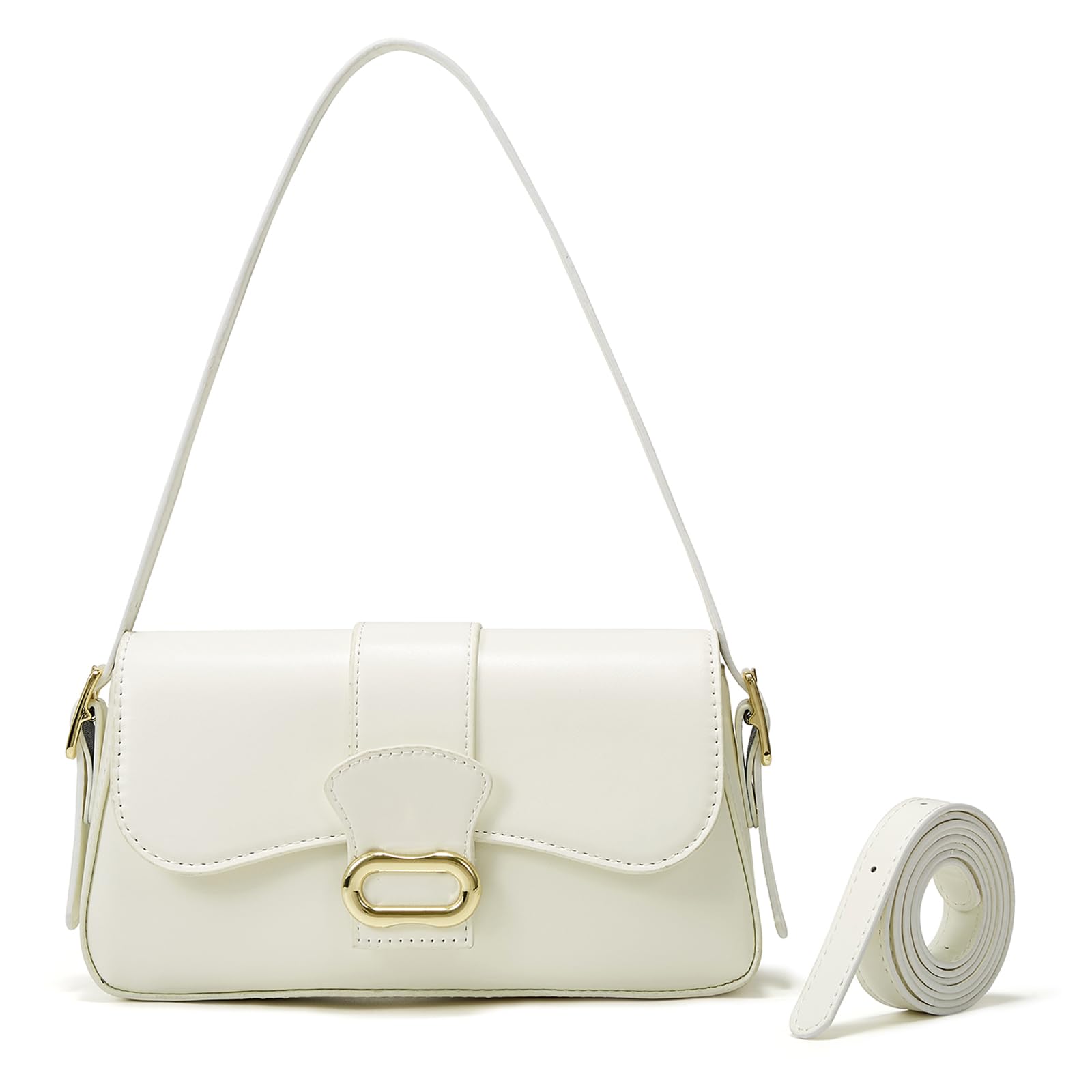 Trendy Women's Shoulder Bag - Classic Soft PU Leather Clutch Purse | Designer Handbag for Work, Party & Everyday Use