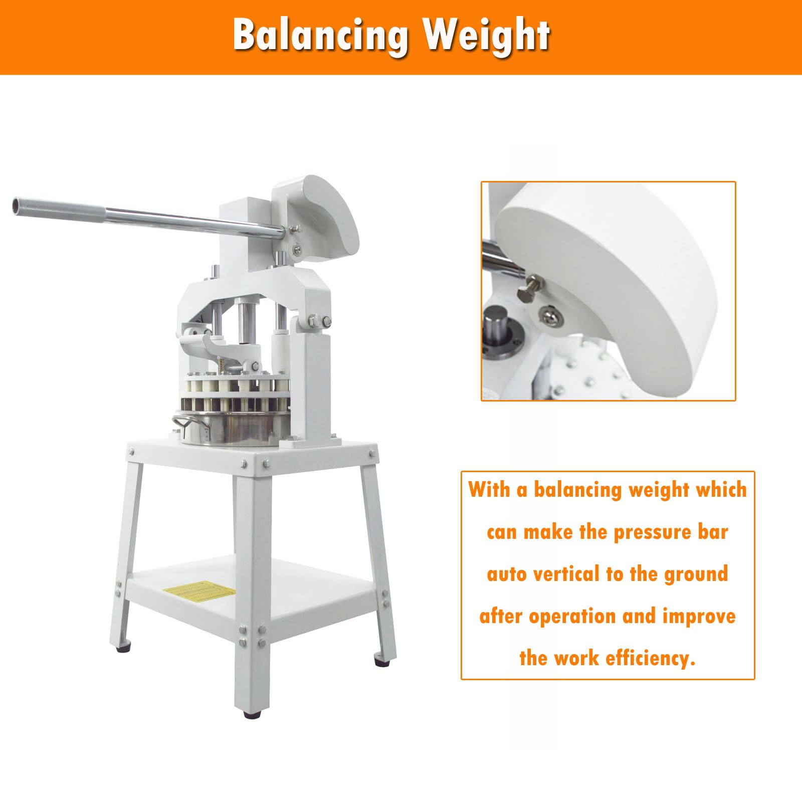 INTSUPERMAI 36-Piece Commercial Manual Dough Divider Rounder | Hydraulic Hand Press Dough Cutter & Equal Divider for Bread Baking | Perfect for Bakeries, Restaurants & Home Kitchens