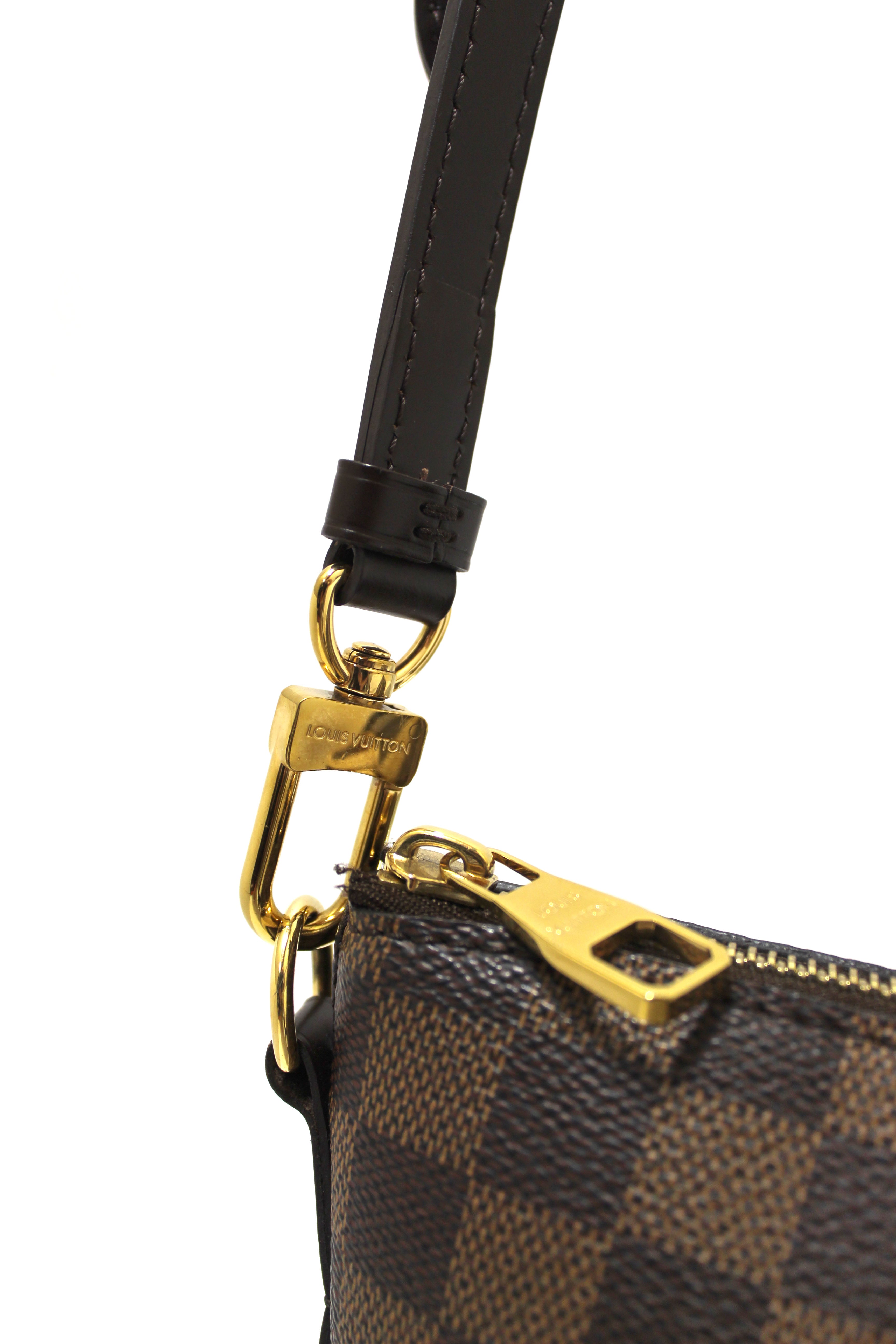 Authentic Louis Vuitton Damier Ebene Siena PM Crossbody Bag - Luxury Leather Shoulder Purse for Women, Perfect for Work, Travel & Everyday Use