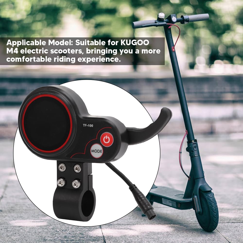 48V LED Display Thumb Throttle 6-Pin TF-100 for Electric Skateboard & Scooter - Perfect for Speed Control & Smooth Riding Experience